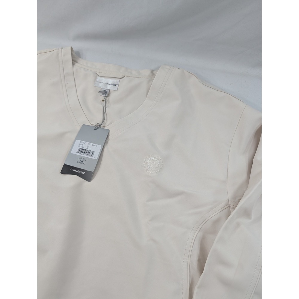 NWT Cutter Buck Golf Pullover WeatherTec Caesars Palace Ivory Windbreaker XL